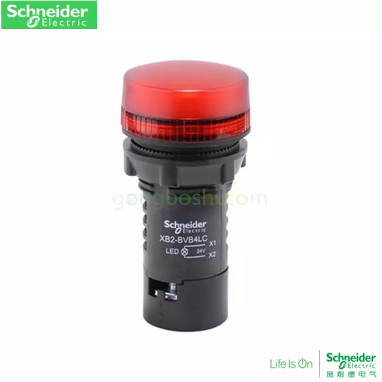 Schneider XB2 indicator XB2-BVQ4LC LED | 380VAC | Red | 22mm